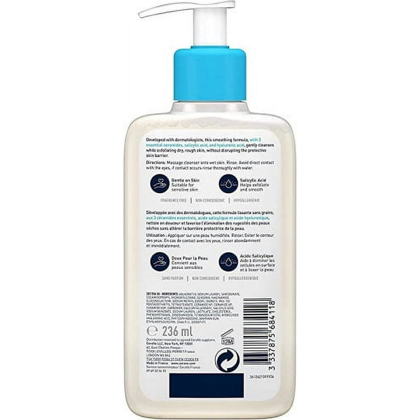 CeraVe SA Smoothing Cleanser 236ml/8oz
