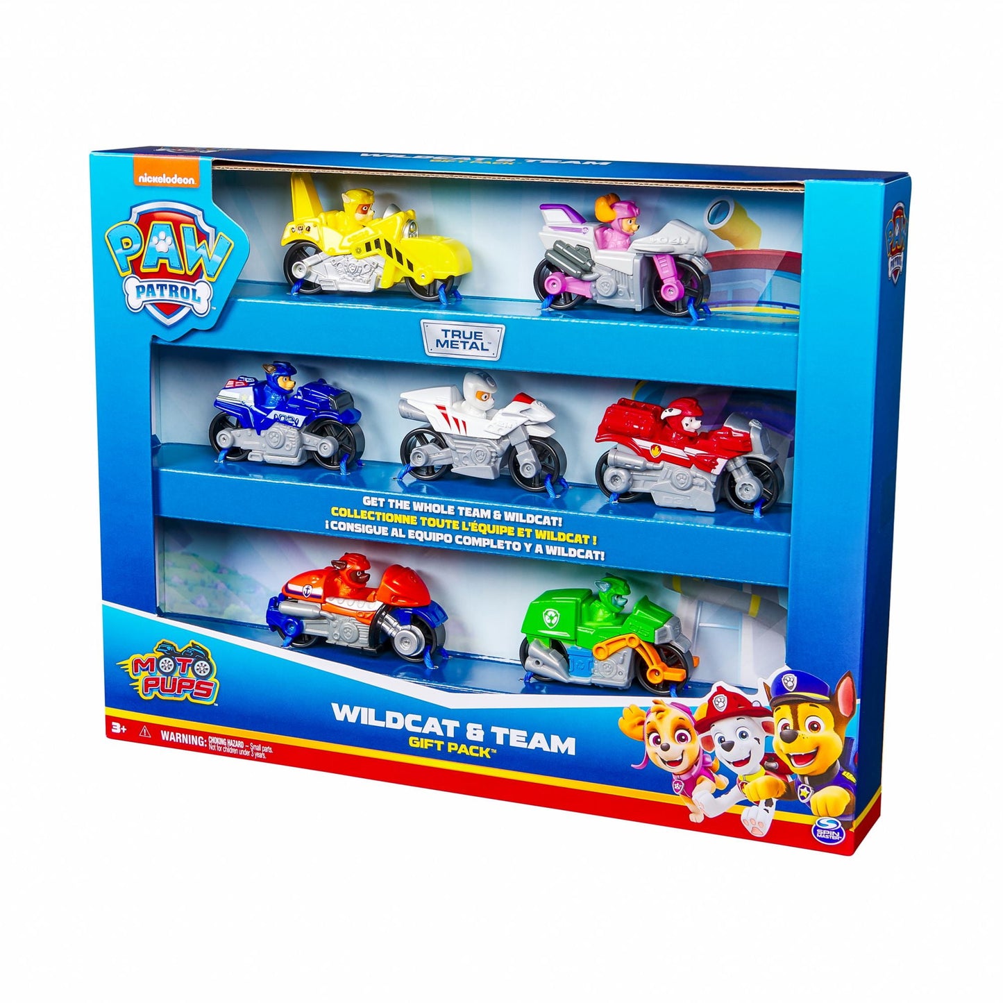 PAW Patrol Moto Pups True Metal Collectible Die-Cast Vehicles, 7Pc. Gift Pack