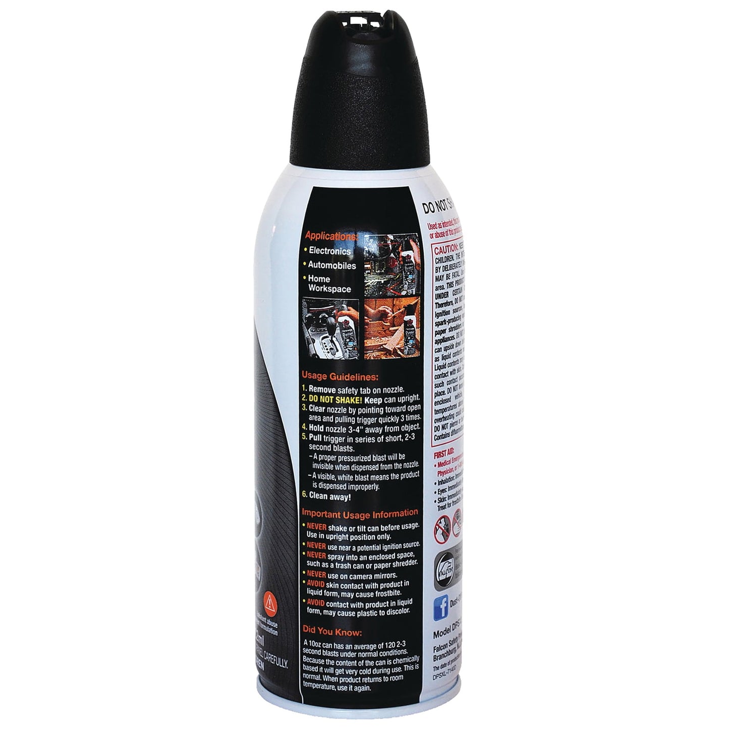 Dust-Off Disposable Compressed Gas Duster, 10 oz Can