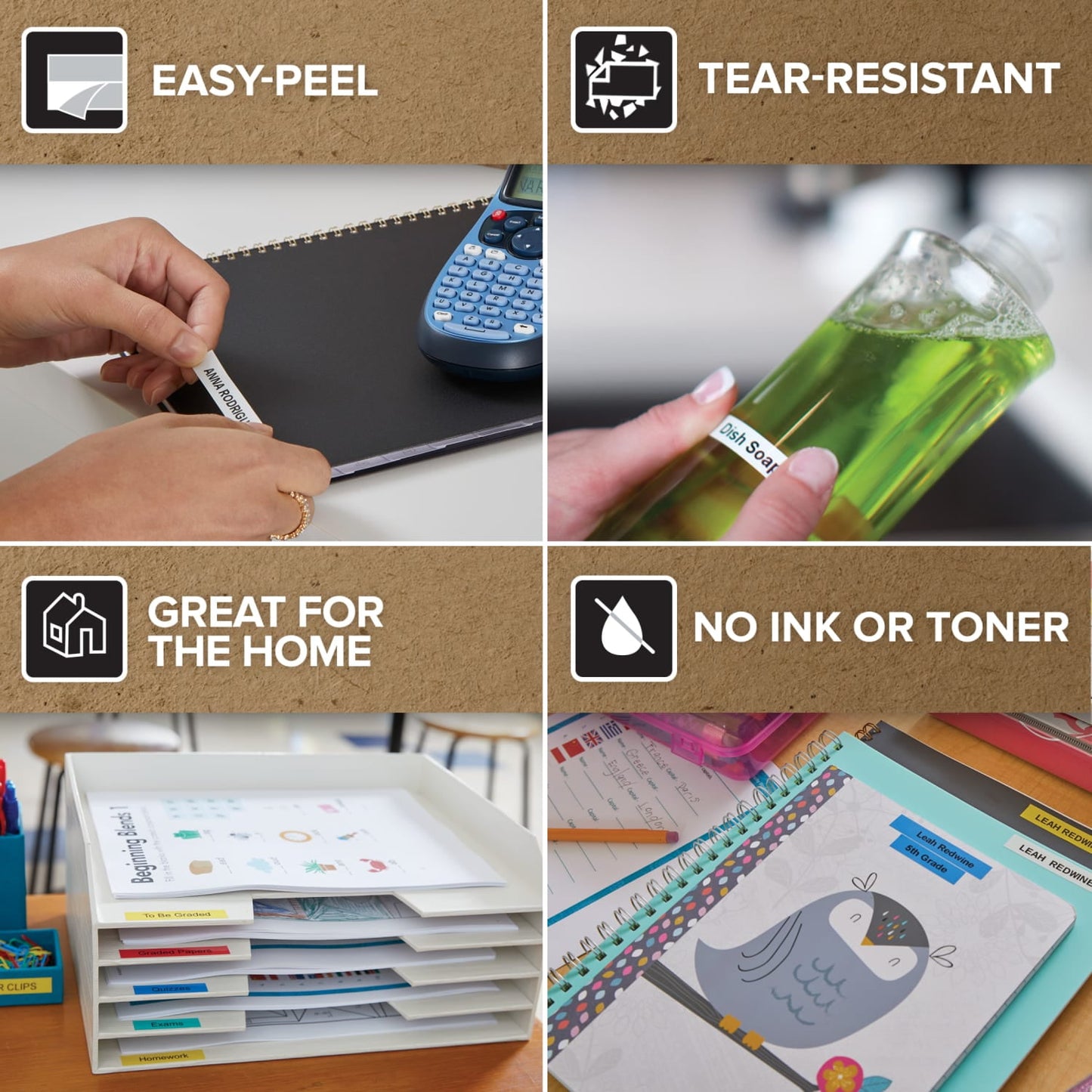 DYMO Label Maker | LetraTag 100H Handheld Label Maker, Easy-to-Use, 13 Character LCD Screen, Great for Home & Office Organization