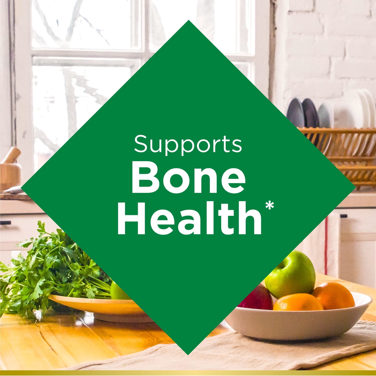 Nature's Bounty Calcium 500 mg + Vitamin D3 10 mcg Tablets for Bone Health, 300 Ct