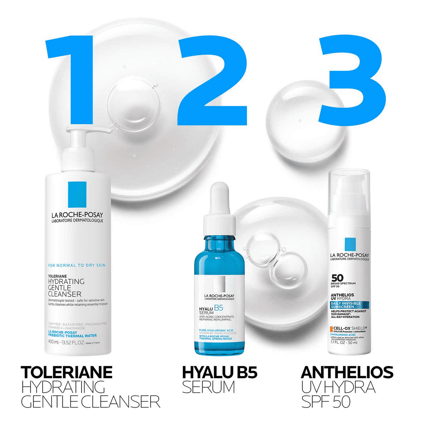 La Roche-Posay Hyalu B5 Pure Hyaluronic Acid Serum for Face, 1.0 fl oz