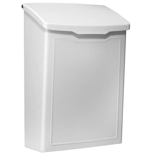 Architectural MAILBOXES 2681W White Marina Wall Mount Mailbox, Small
