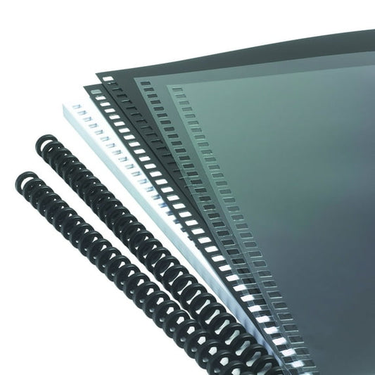 GBC 2515665P 5/16 in. Capacity Instant Report Kit - Clear/Black Cover/Black Spine (2/Pack)