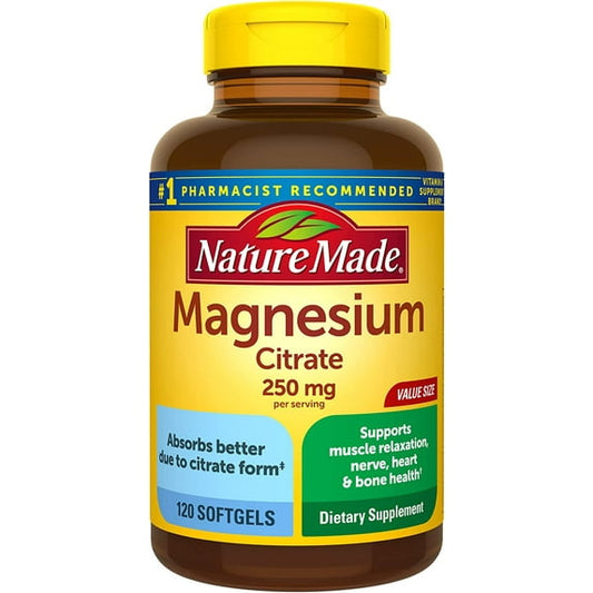 NATURE MADE Magnesium Citrate, Softgels, Value Size, 120.0 CT