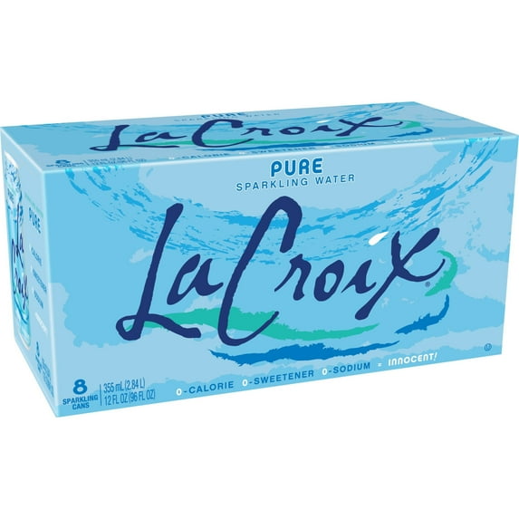 La Croix, Water Sparkling Pure, 12 Fl Oz, 8 Pack