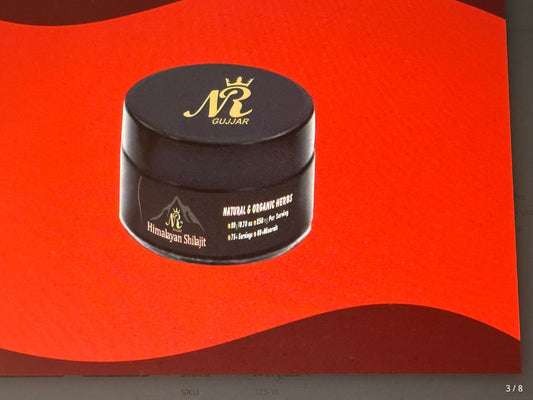 NR Empire Organic Himalayan Shilajit Resin - Max Potency, Lab Tested Pure Shilajit for Men and Women, 85+ Trace Minerals Fulvic Acid, Immune Support, Energy & Cognitive Performance