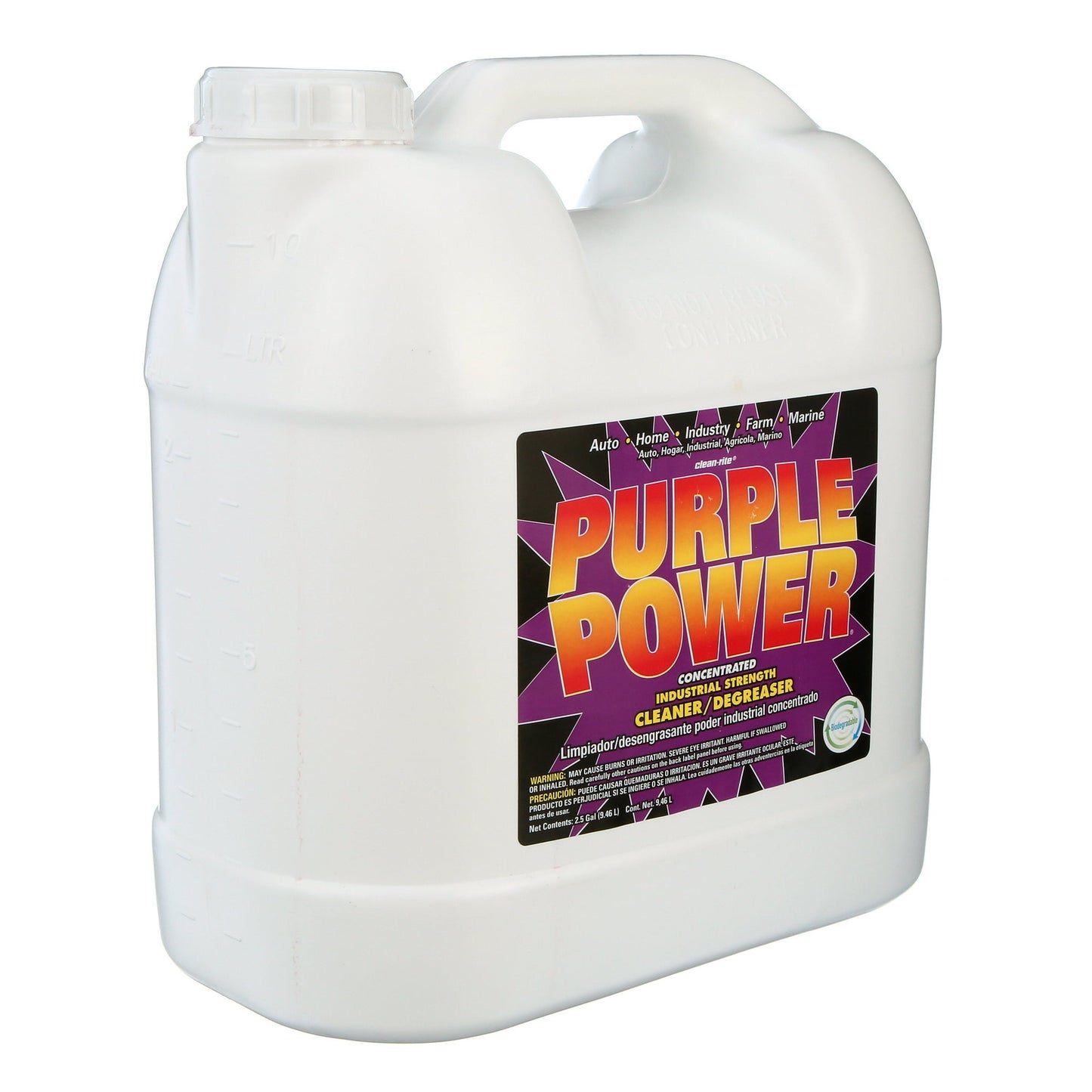 Purple Power Industrial Strength Degreaser Concentrate, 2.5 Gallon – Heavy-Duty Cleaner for Auto, Home, and Shop Use