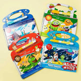 Reusable Magic Water Book, Creative Children Magical Drawing Books with Pen
