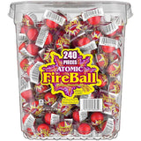 Wonka Atomic Fireball Jawbreakers , Cinnamon Flavor Individually Wrapped Candy, (240 Count)