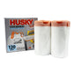 Husky 13 Gallon Drawstring Kitchen Trash Bags – 120 Count, Tear-Resistant & Unscented