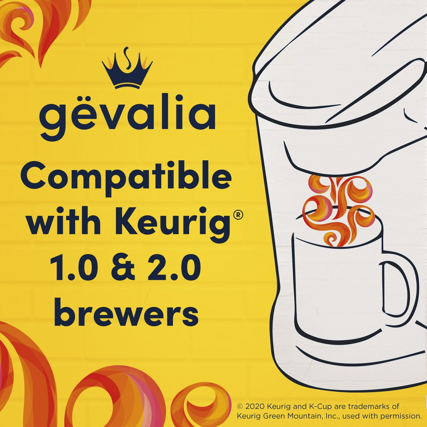 Gevalia Signature Blend Mild Light Roast Coffee Pods, 84-Count Box – Smooth & Balanced K-Cup® Compatible Coffee