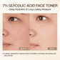 Glycolic Acid Toner: 240ml Glycolic Acid 7% Exfoliating Toner Toning Solution Which Soothes and Hydrates Skin