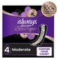 Always Discreet Boutique Incontinence Pads for Women, Moderate Absorbency, Regular Length, 48 Count – Silky Soft Protection for Everyday Confidence