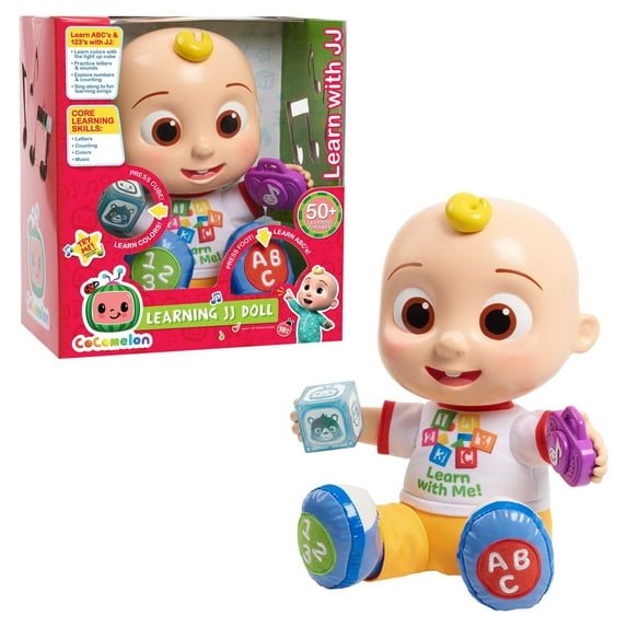 CoComelon JJ Learning Doll – Lights, Sounds & Interactive Learning Toy