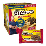 FITCRUNCH Protein Bars – Chocolate Peanut Butter, 18 Snack Bars + Bonus Brownie