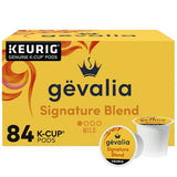 Gevalia Signature Blend Mild Light Roast Coffee Pods, 84-Count Box – Smooth & Balanced K-Cup® Compatible Coffee