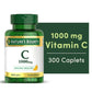 Nature's Bounty Pure Vitamin C Caplets, 1000 Mg, 300 Ct