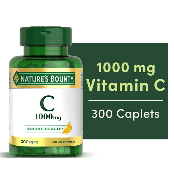 Nature's Bounty Pure Vitamin C Caplets, 1000 Mg, 300 Ct