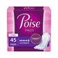 Poise Incontinence Pads, Original Design, Ultimate Absorbency, Long, 45 Count