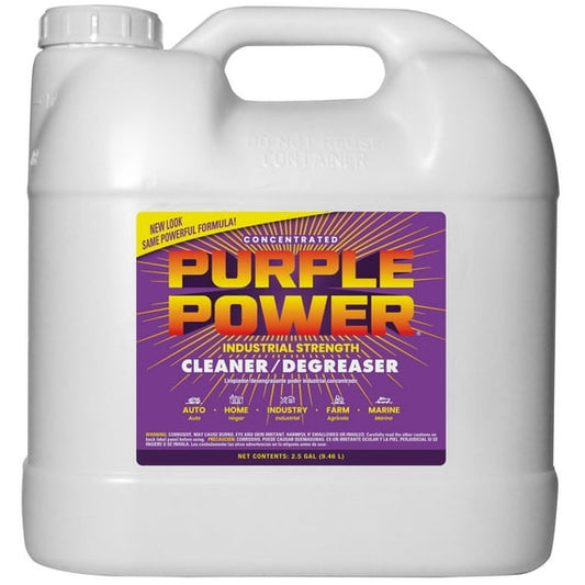 Purple Power Industrial Strength Degreaser Concentrate, 2.5 Gallon – Heavy-Duty Cleaner for Auto, Home, and Shop Use