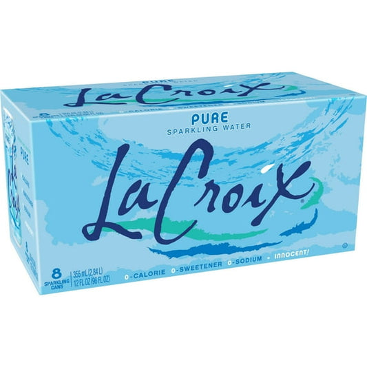 La Croix, Water Sparkling Pure, 12 Fl Oz, 8 Pack