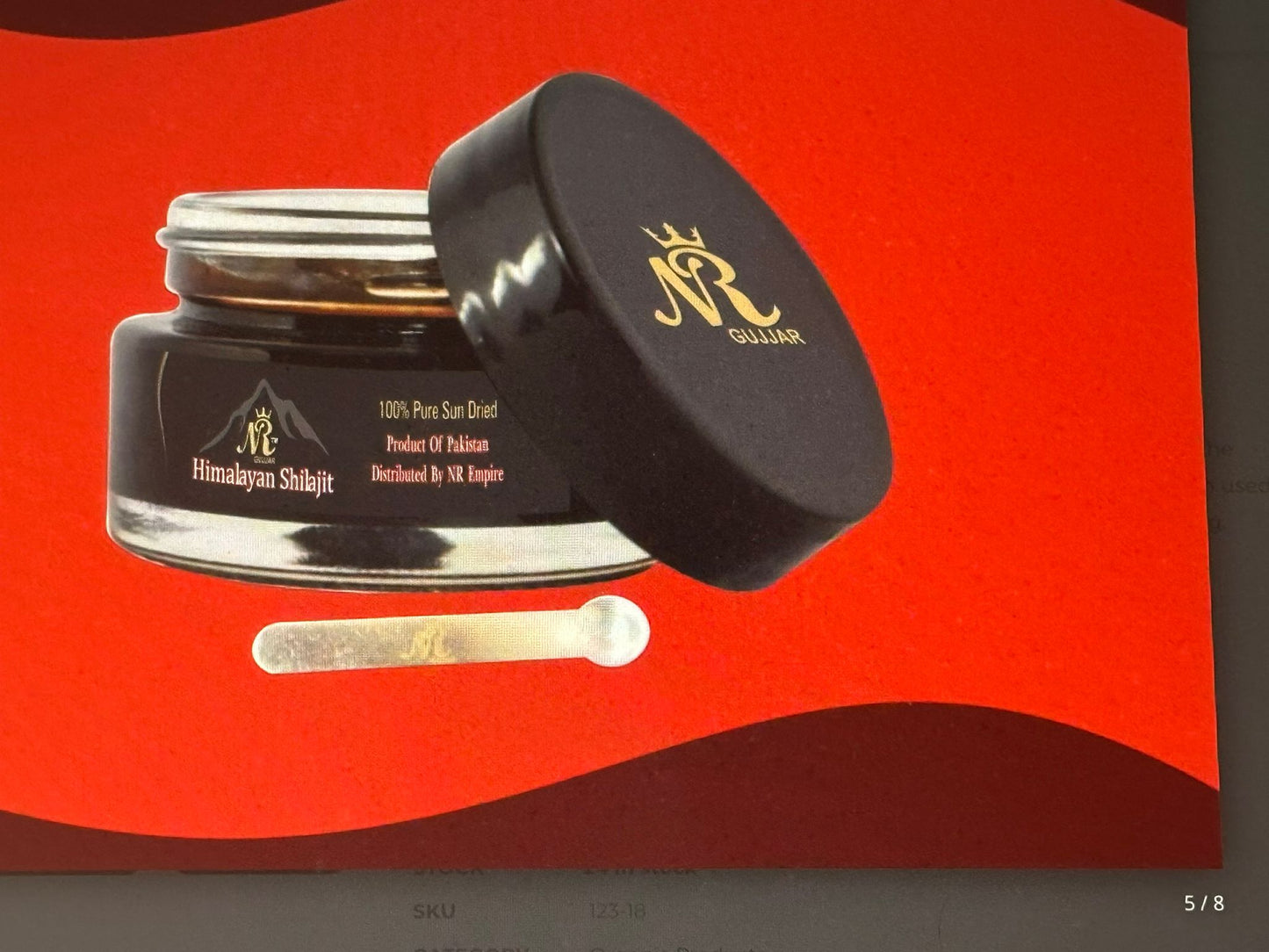 NR Empire Organic Himalayan Shilajit Resin - Max Potency, Lab Tested Pure Shilajit for Men and Women, 85+ Trace Minerals Fulvic Acid, Immune Support, Energy & Cognitive Performance