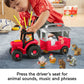 Fisher-Price Little People Farm Playset with Tractor – Assorted Plastic Figures, 2-Count, 2.42 lb | Interactive Toy Set for Toddlers & Preschool Kids