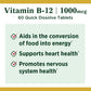 Nature's Bounty Vitamin B12 Methylcobalamin Tablets, 1000 mcg, 60 Ct