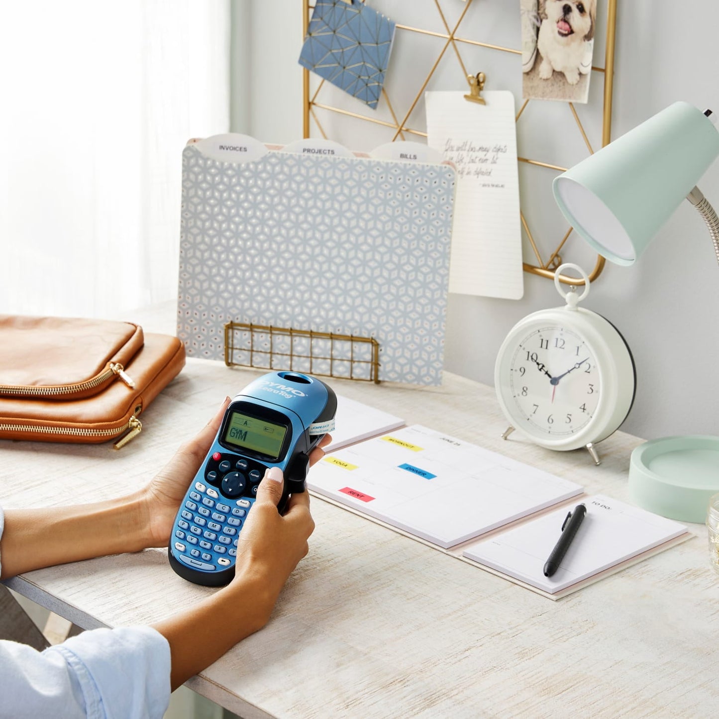 DYMO Label Maker | LetraTag 100H Handheld Label Maker, Easy-to-Use, 13 Character LCD Screen, Great for Home & Office Organization