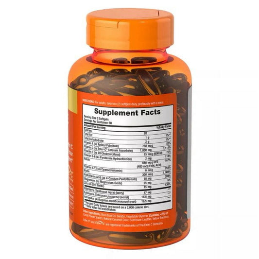 Nature's Bounty Immune 24 Hour + 1000 mg Ester-C- 120 Softgels