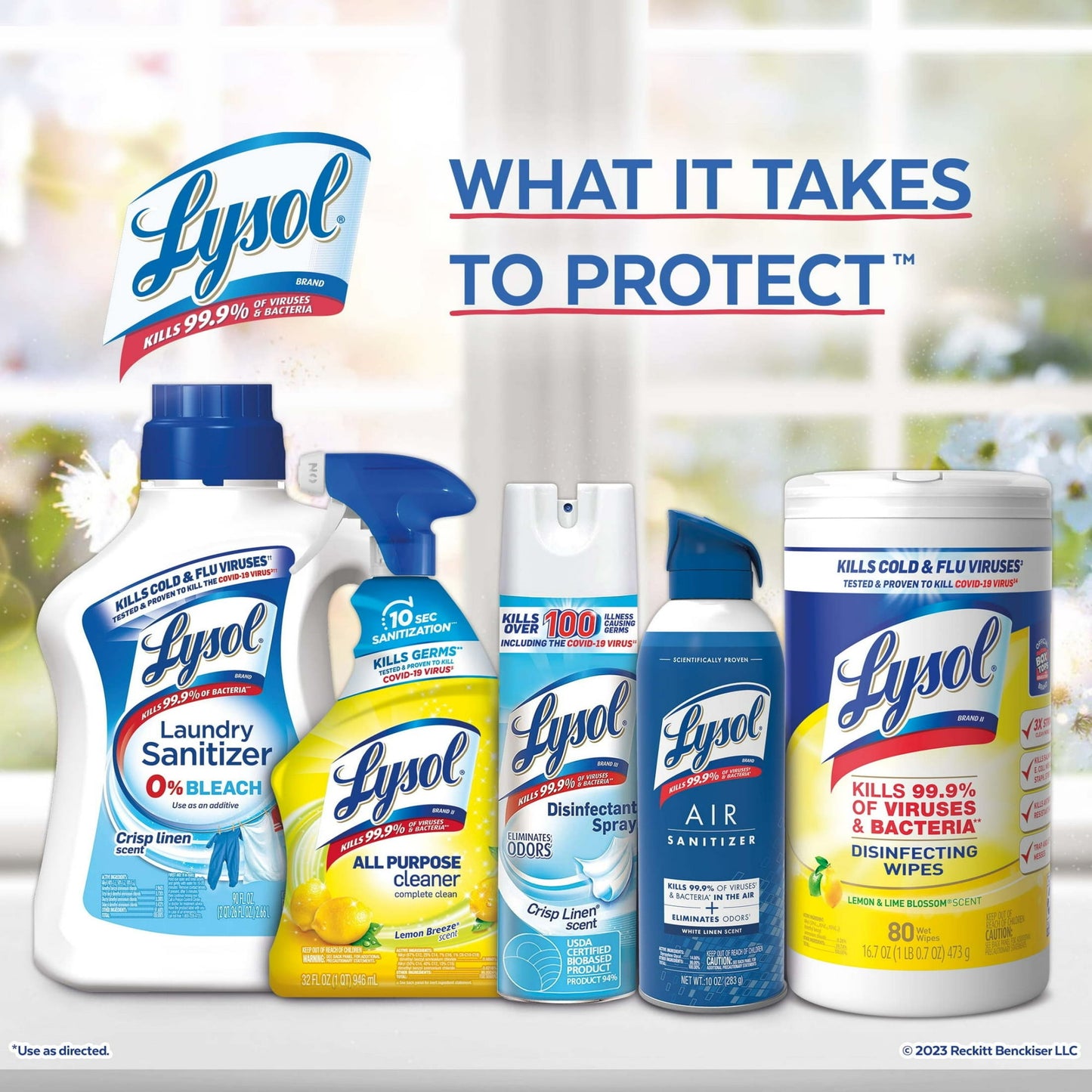 Lysol®, All-Purpose Cleaner, Sanitizing and Disinfecting Spray, Lemon Breeze Scent, 32 oz, Bottle