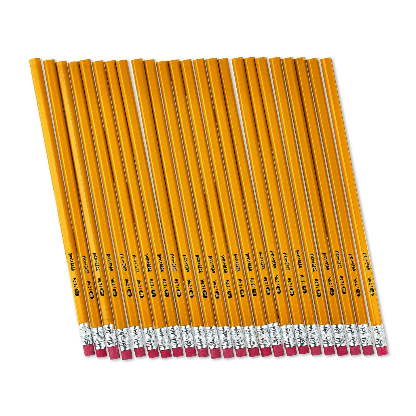Pen+Gear #2 HB Unsharpened Wood Pencils, Yellow, 24 Count